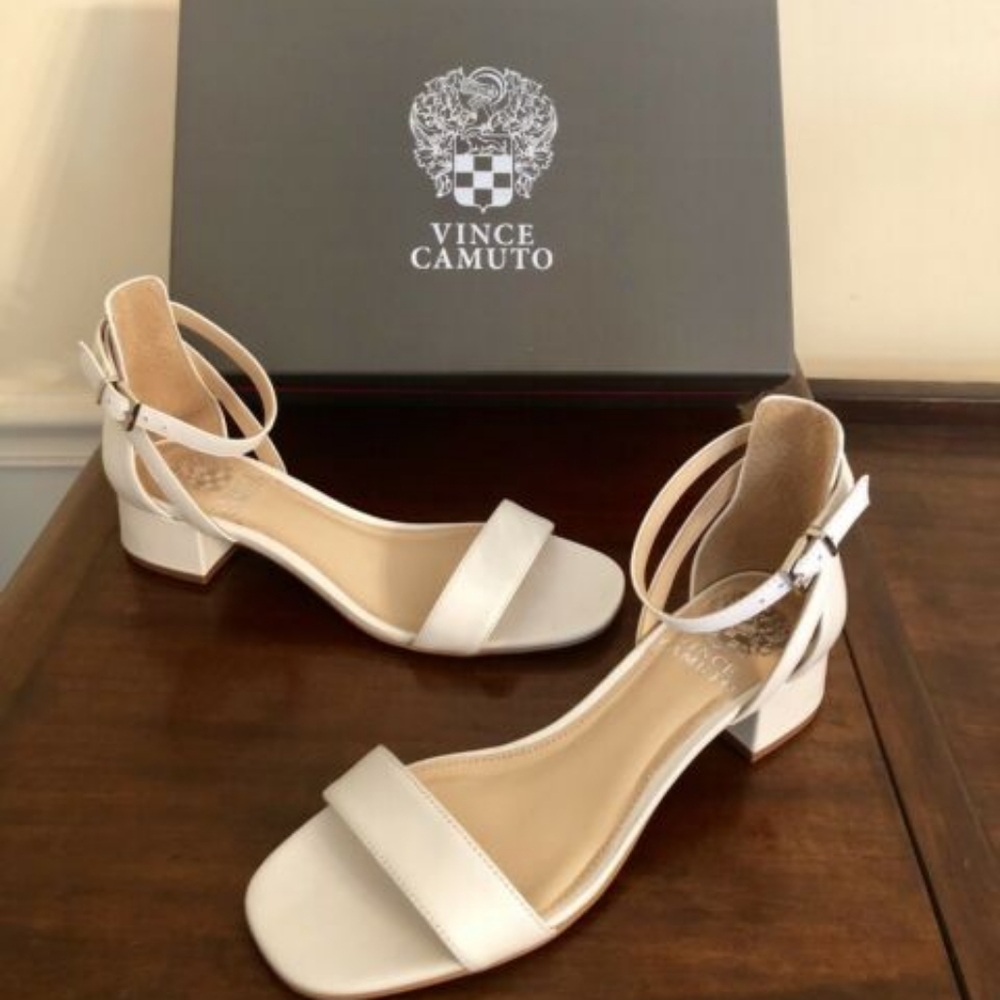 Vince Camuto Womens Shetana Leather Open Toe Casua